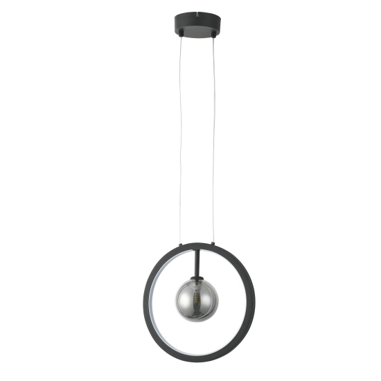 Omaha Lampa wisząca czarna LED+G9 12W 4000K 960lm 339501-30 REALITY
